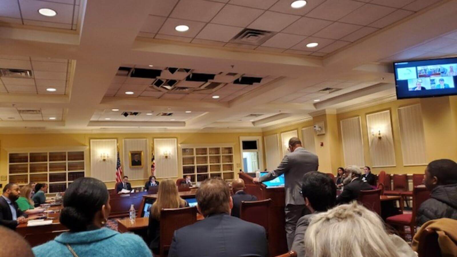 Prof. Outlaw testifying before MD judiciary committee